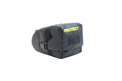 Велосумка под седло р-р 19,5х10,5х10,5 см цвет черный PROTECT