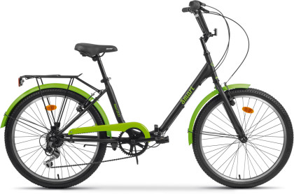Велосипед AIST Smart 24 1.1 24  черно-зеленый 2025 4810310034499