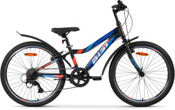 Велосипед AIST Rocky Junior 1.0/24//черный/2025 4810310036943