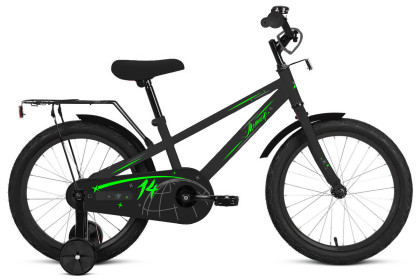 Велосипед FORWARD METEOR 14 (14" 1 ск.) 2023, черный QR