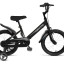 Велосипед FORWARD NITRO 14 (14" 1 ск.) 2023, черный QR