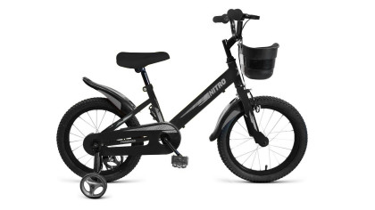 Велосипед FORWARD NITRO 14 (14" 1 ск.) 2023, черный QR