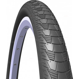 Покрышка, CITYHOPPER, 28" * 2.00", Classic, ANTIPUNCTURE (APS) 1 mm + REFLEX (RS), черный, Mitas, черный