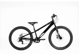 Велосипед FORWARD SPIKE CX 24 D (24" 7 ск. рост. 11") 2025, черный