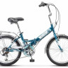 Велосипед STELS Pilot-350 V 20" (12", 6 ск., Морской волны) Z010 QR