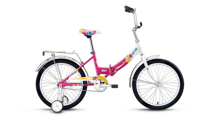 велосипед ALTAIR City girl 20 Compact скл. (20" 1ск) белый / фуксия 2017