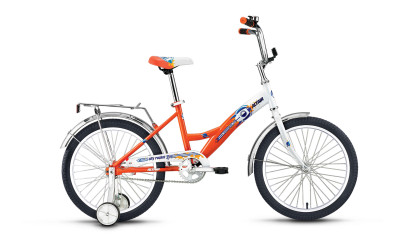 велосипед ALTAIR City boy 20 (20'' 1ск.) белый / оранжевый 2017