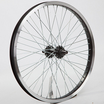 Колесо 20" переднее для BMX, двойной алюм.обод 48 отв, втулка SF-B17F аллюм., гайка 14мм