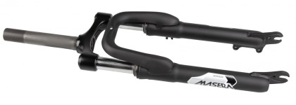 Вилка 24" 1-1/8" CH-386A-D50-Disc ZOOM аморт. резьб. диск.торм., алюм/сталь мат. черная., шток 159мм